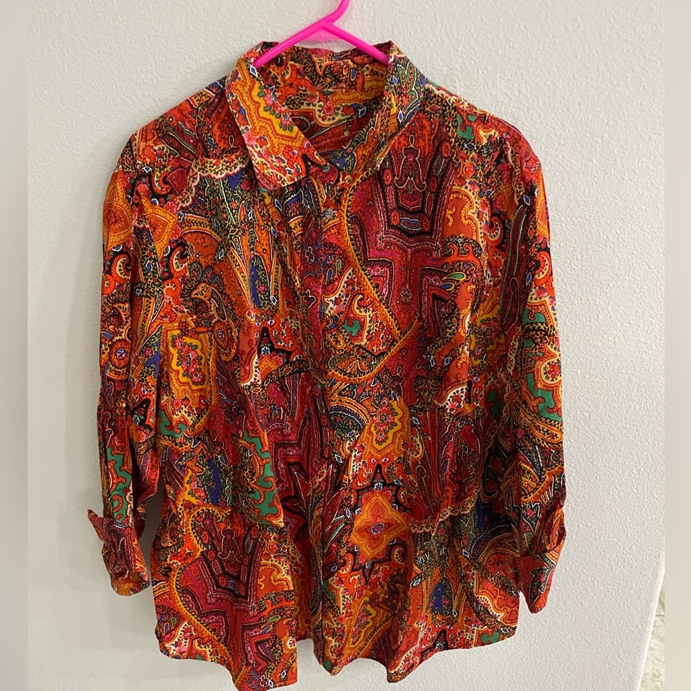 Ralph Lauren paisley shirt.